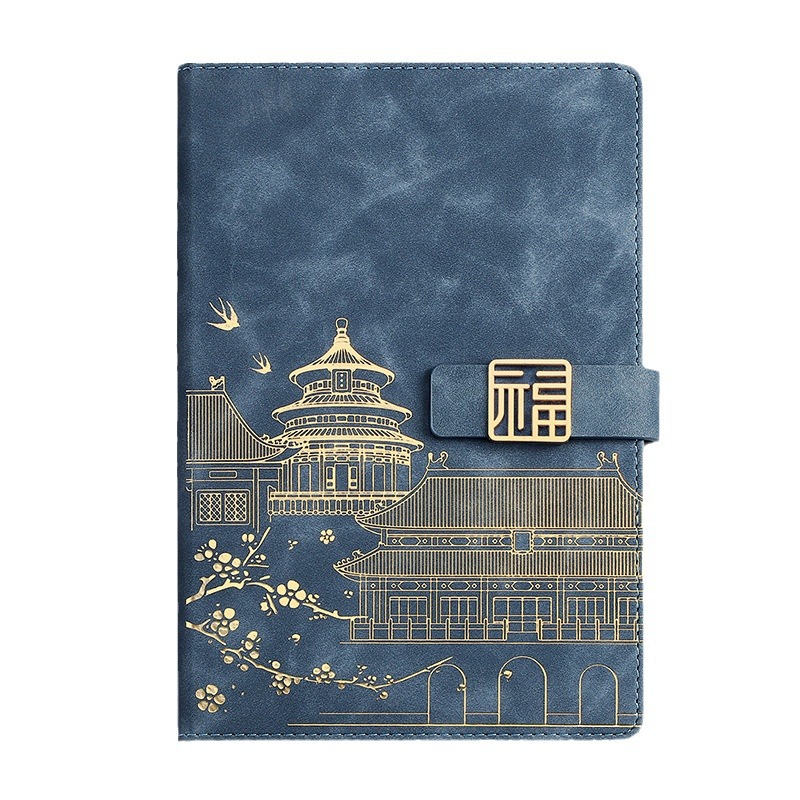 A5 moda nacional estilo chino cuaderno de negocios taza de vacío traje empresa regalo personalización Bloc de notas de alta apariencia personalización