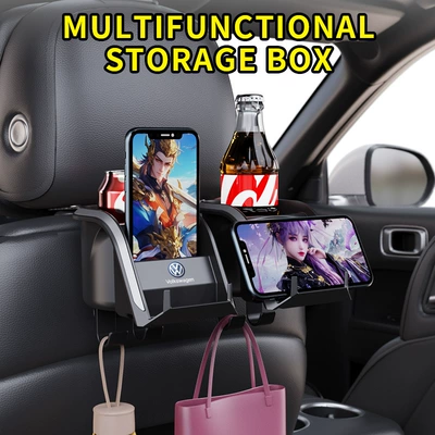 Cross-border car rear seat water cup holder car multifunctional hook car beverage holder car seat mobile phone holder