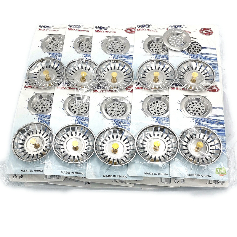 L6 321 532 combinación de drenaje de agua cocina fregadero Filtro de acero inoxidable tapón de agua cubierta de agua