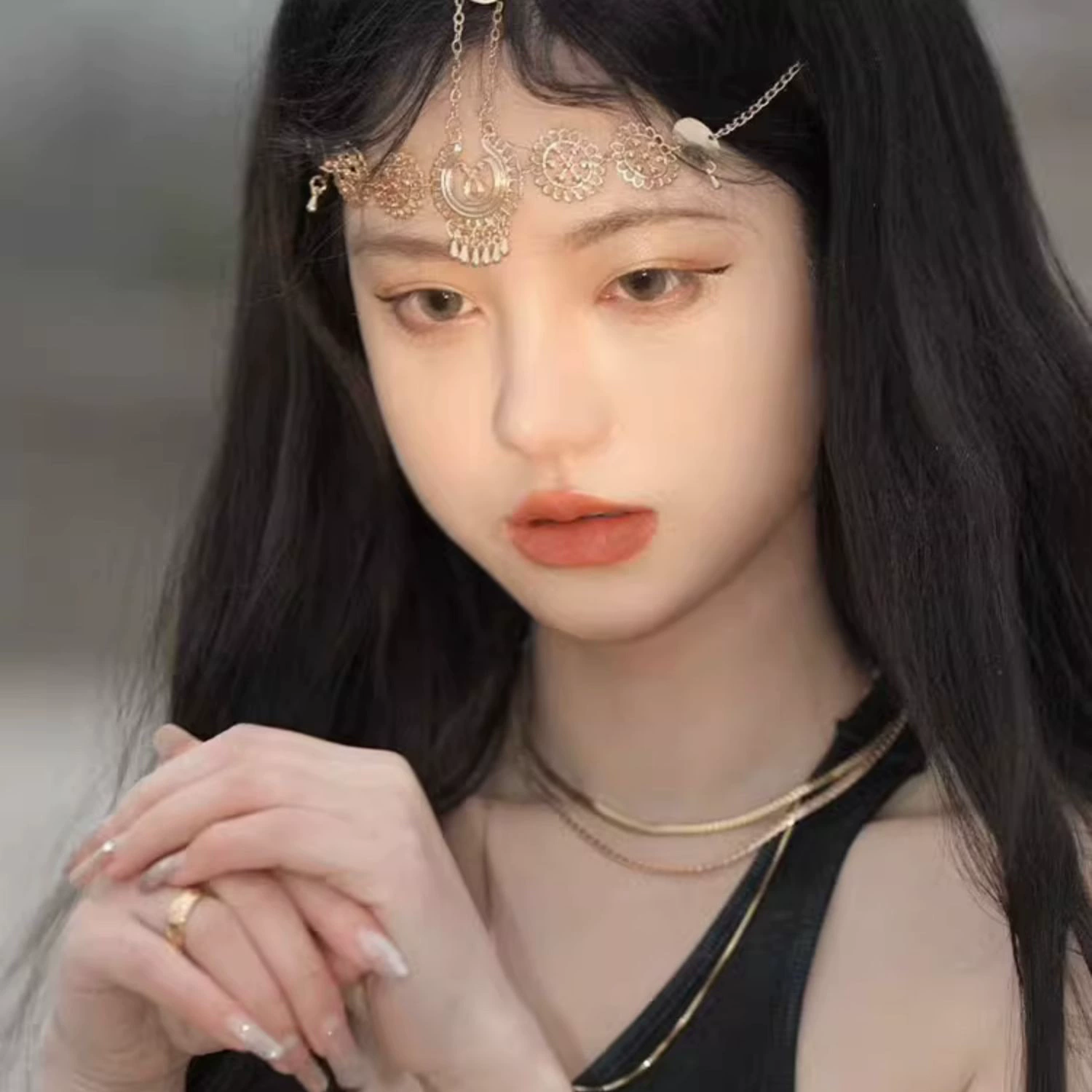 Ретро богемная кисточка лба цепочка для волос с экзотической этнической древности