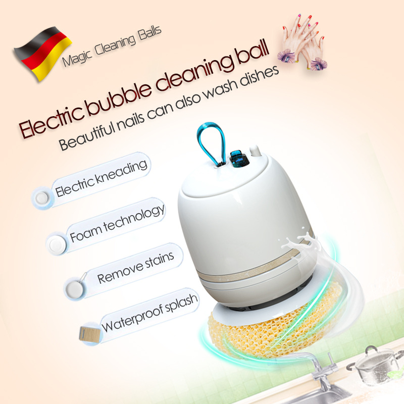 Cross-border electric magic dishwashing ball wireless electric household kitchen decontamination dishwashing brush machine small mini does not hurt the hand