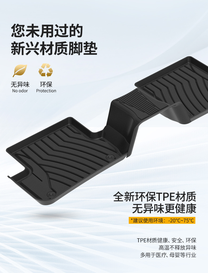 3W Full TPE Floor Mats For Mercedes-Benz C260L E300L GLA200 GLC260 CLACLS GT