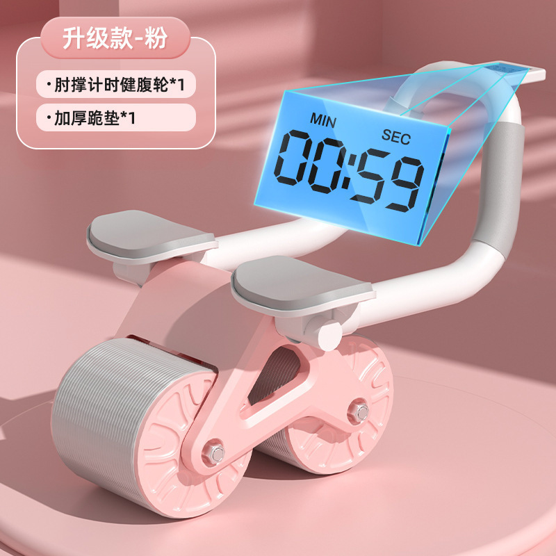 450 플랭크 복부 휠 타이밍 모델 - 핑크