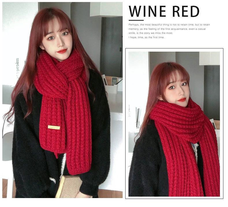Extended Windproof Solid Colour Scarf For Women Elegant Scarf_voghion.com