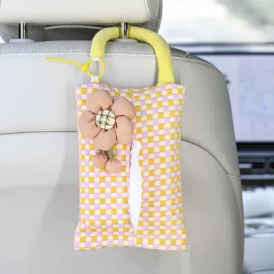 Scrub Dog Car Paper Box Car tissue box/set - no-specifications-orange-sunflower-yellow-orange-dopamine-tissue-box