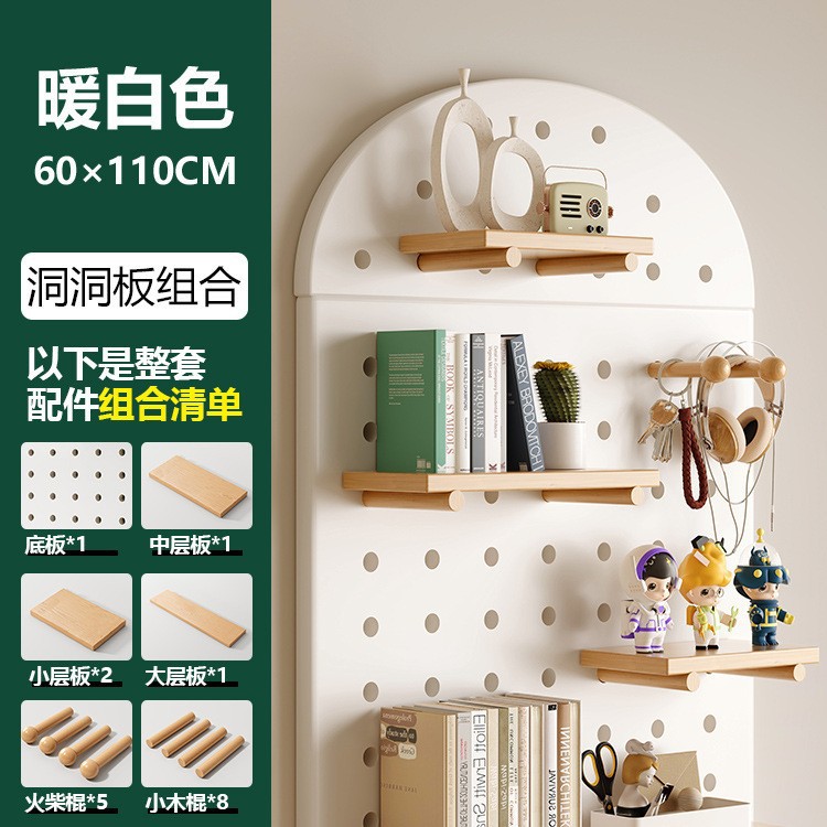 puerta de entrada madera sólida agujero de madera placa de agujero estante de pared de pared