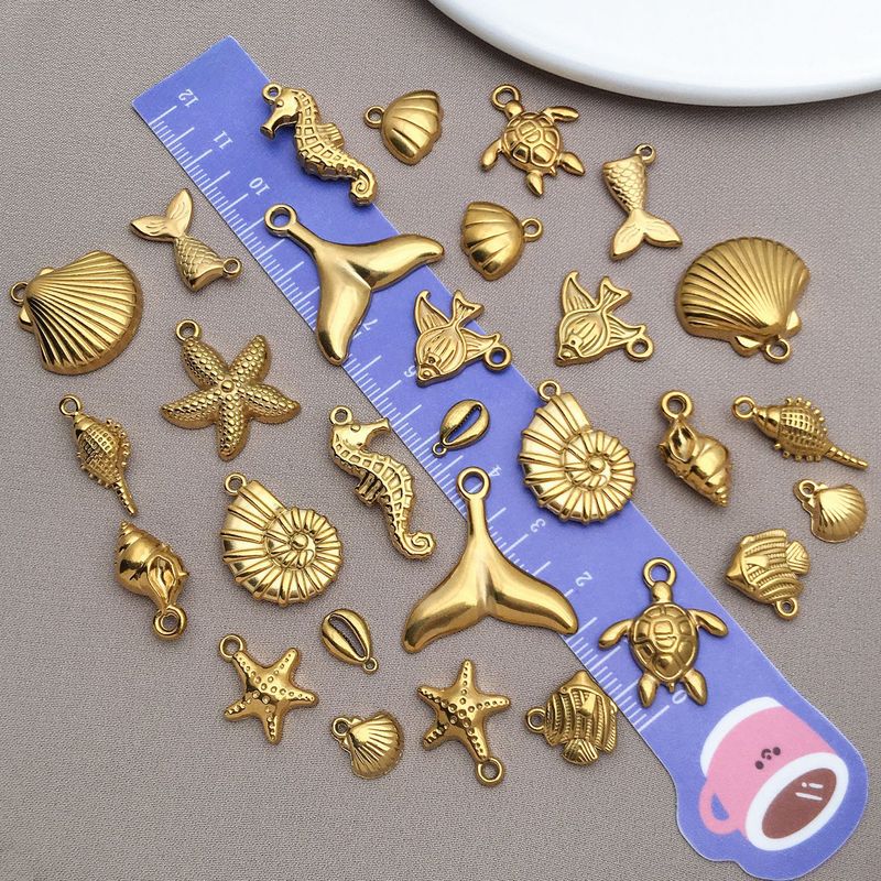 ステンレス鋼オーシャンシリーズペンダントマーメイドテールタートルペンダント diy ジュエリーアクセサリーネックレスイヤリング小さなペンダント|undefined