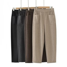 妈妈裤加肥加大春款宽松中老年女裤春秋薄款大码女装老年人裤子女