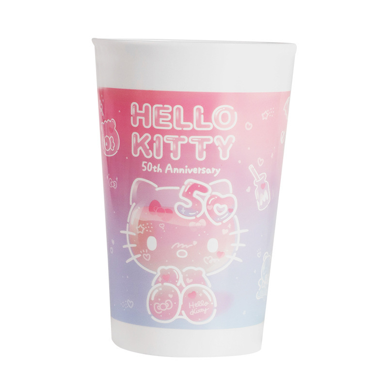 正版三丽鸥Hello Kitty50周年漱口杯可爱卡通牙刷杯喝水杯大容量|undefined