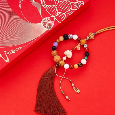 Duobao Bodhi Beaded Car — Car hanging