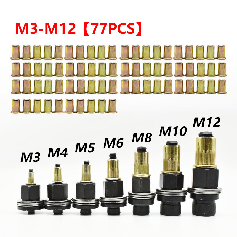 Wholesale Rivet Nut Simple Tool, Rivet Nut Head, Rivet Tool Head, Manual Rivet Gun M3-M12