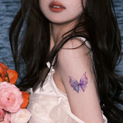 閃粉蝴蝶翅膀紋身貼眼角臉部貼飾兒童眼妝diy貼紙舞蹈表演拍照妝