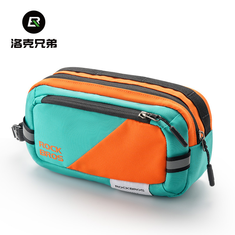 Rock Brothers Bicycle Front Bag Mountain Bike Road Bike handlebar Bag Storage Reflective Commuter Riding Equipment Rock Brothers Bicycle Front Bag Mountain Bike Road Bike handlebar Bag Storage Reflective Commuter Riding Equipment
