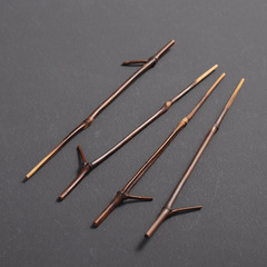 PK7J Bamboo Hand-carved Teapot Tongs Teaspoon Teaspoon Tea Ceremony Six Gentlemen Set Zero Match Chinese Ancient Style Hairpin for Women Hairpin