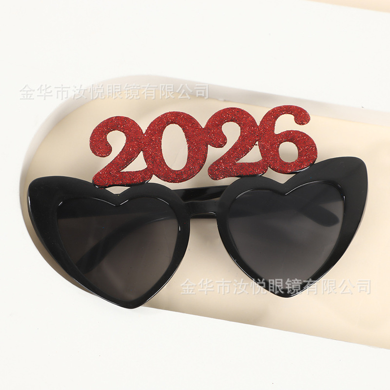 新年大晦日写真小道具 2026 面白いメガネ新年パーティーパーティー 2026 デジタルメガネ卸売|undefined