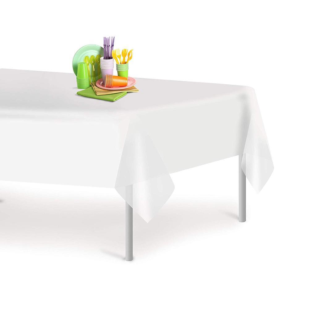 Mantel Desechable de Color Sólido, Mantel de Plástico PE Impermeable y Resistente al Aceite, Engrosado, para Hotel, Hogar, Fiesta, Venta al por Mayor, Mesa de Comedor