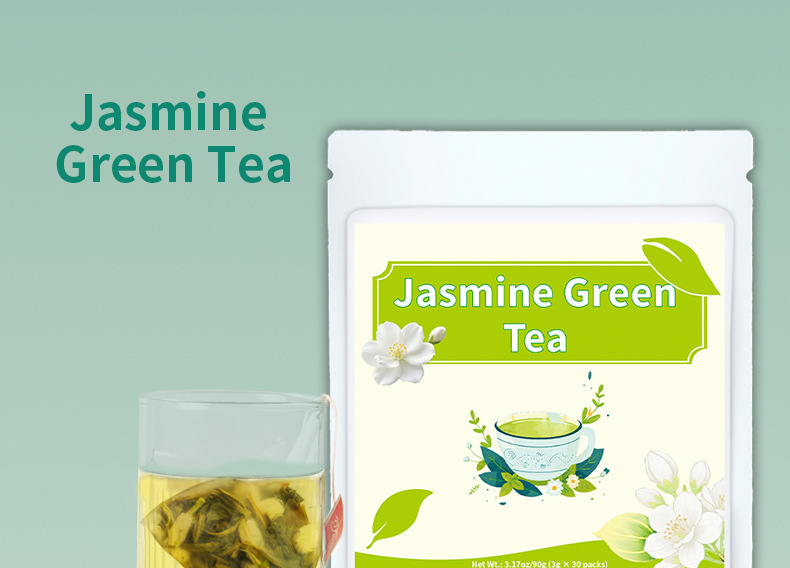 Jasmine Green Tea Moli Lücha Cold Brew Tea Bags 3g x 30 Sachets Sugar Free 90g overview