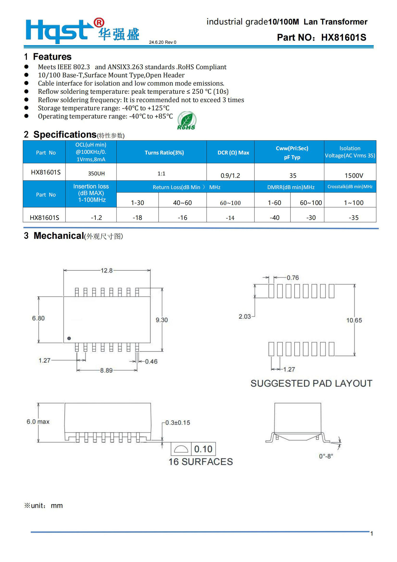 HX81601S图片+规格书