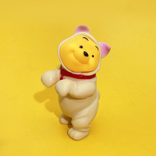 Vinyl Winnie the Pooh White Bear Baking Cake Decoration Cartoon Fat Sweatshirt Bear Car Doll