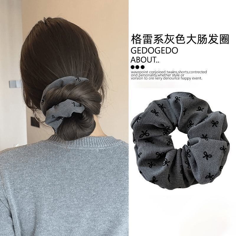 韩系超大号大肠发圈女高级感方巾发绳高弹力耐用皮筋头花头饰发饰|undefined
