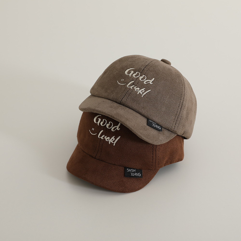 Sombreros infantiles para niños primavera y otoño nueva letra bordada universal gorra de lengua corta gorra de béisbol para niños