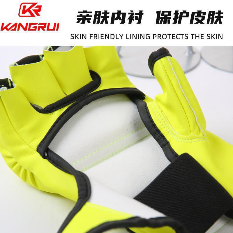 Guantes de medio dedo personalizados de procesamiento OEM Guantes de lucha de UFC Guantes de MMA Entrenamiento de combate Guantes de boxeo profesionales