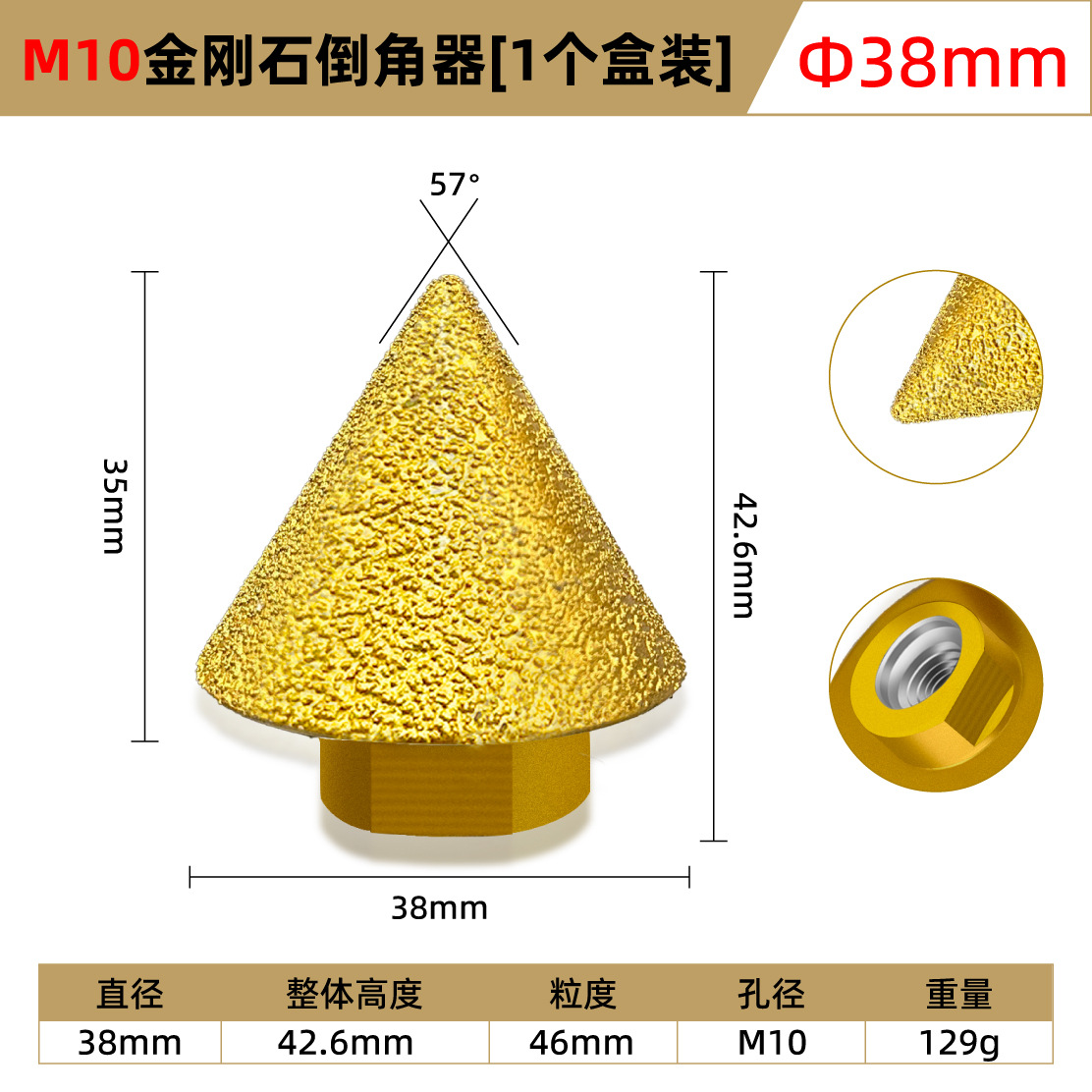 Disco de corte de vidrio Glass King para azulejos de cerámica, jade, cristal, botellas de vino, arena, disco de corte de diamante fino de 15 mm de ancho