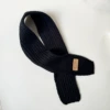 Black scarf, with little bears