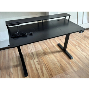 Simple Lifting Desk with Single Motor, Inverted Installation, Two-Section Four-Key Manual Control, Adjustable Computer Desk, Office Lifting Desk