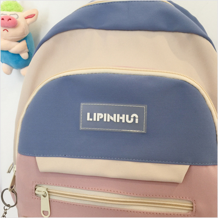 Korean Large Capacity Candy Color Embroidery Backpack Wholesale Nihaojewelry display picture 14