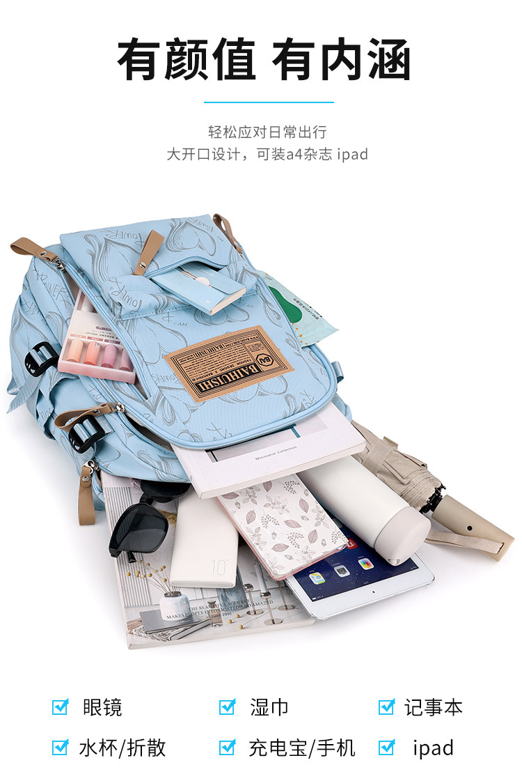 New Backpack Men Women Students Bag School Backpack Lightweight Large Capacity Shoulder Bag Outdoor Travel Commuter Pack