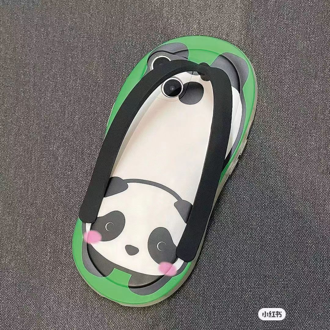 투명 슬리퍼-FL 거짓말 경향이있는 곰 고양이 (검은 색 신발 끈)