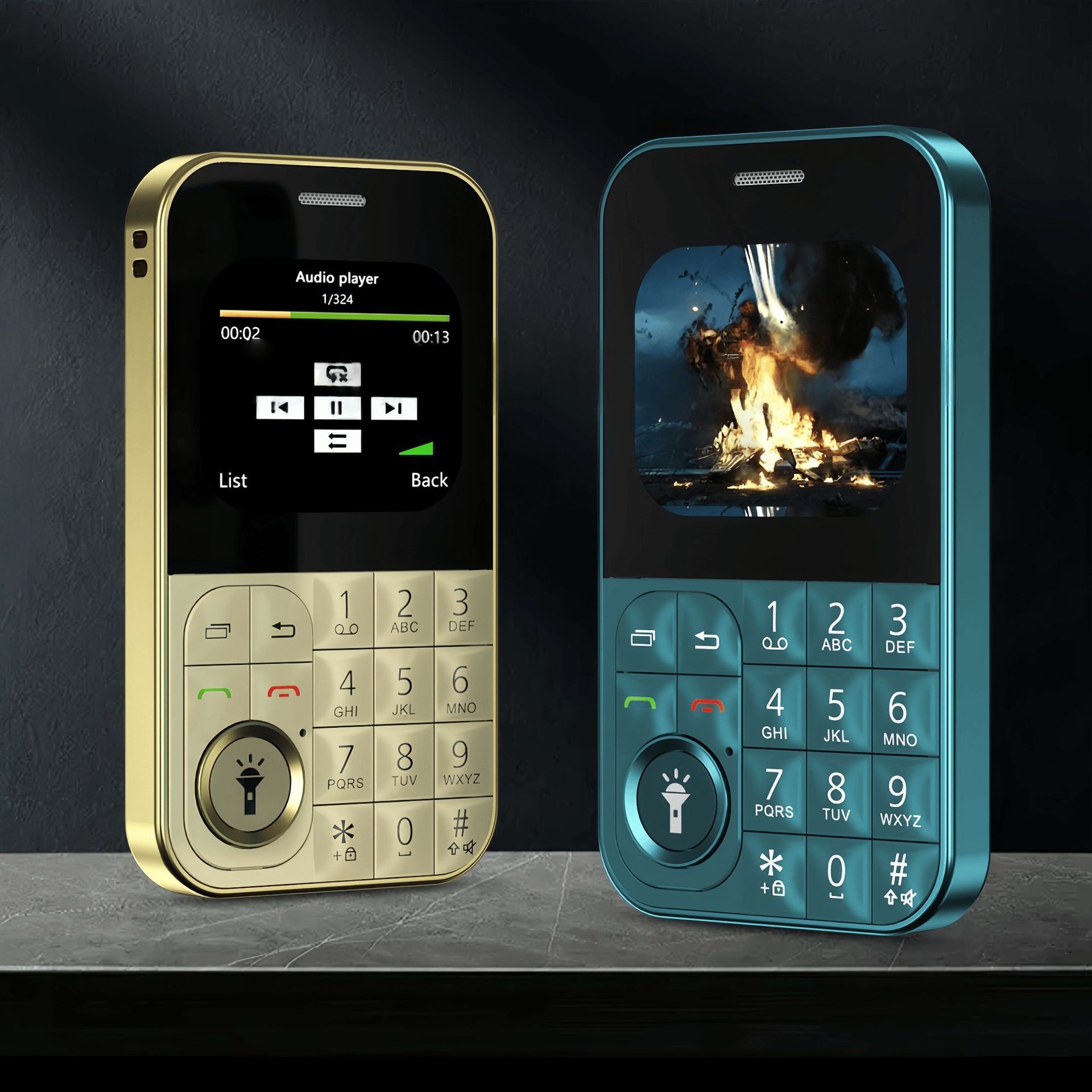 V9 düyməli mini telefon, iki SIM kartlı, 2G