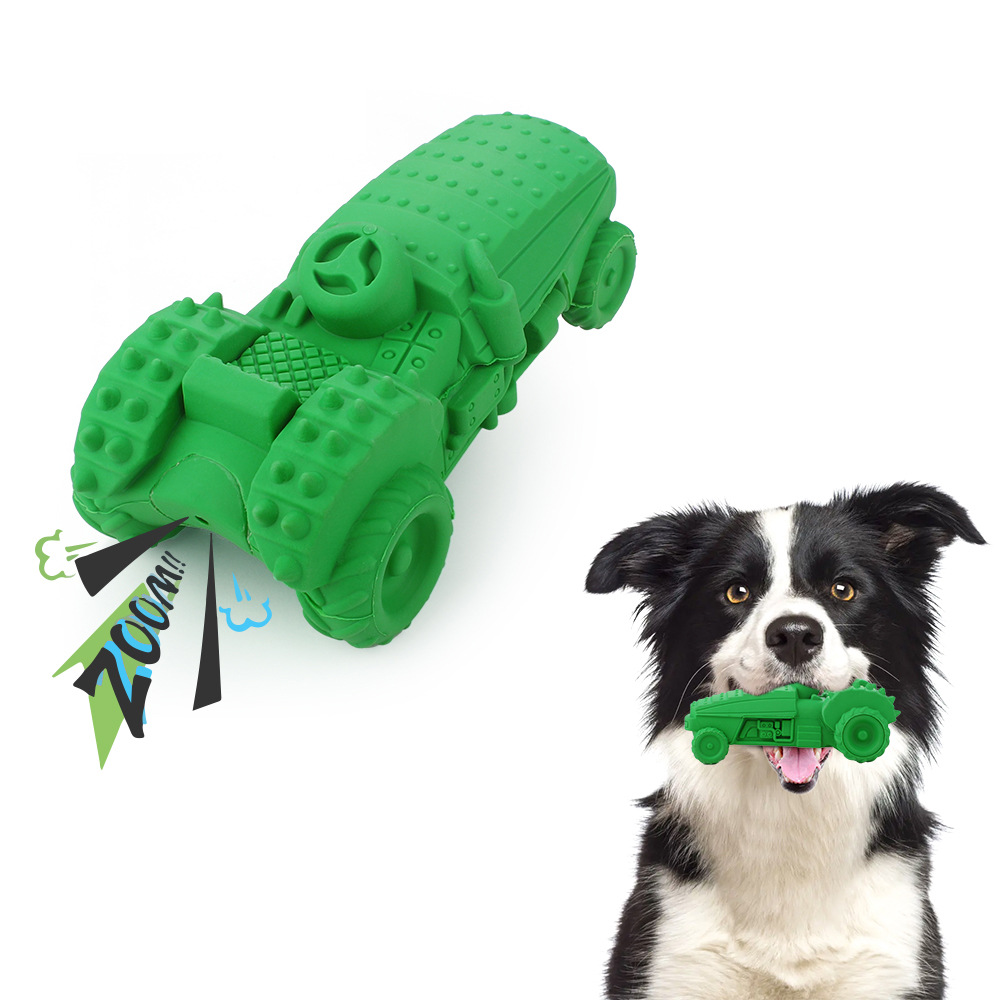 宠物用品狗咬胶牛肉味天然橡胶发声涂抹牙膏清洁牙齿狗狗咀嚼玩具