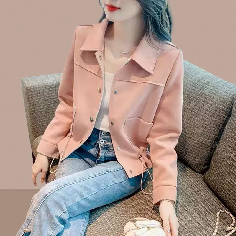 Осенний жакет-тренч в стиле Chanel для подростков, Farmanl ltsex, размеры M-4XL, цвета Off White, Fuchsia, Purple
