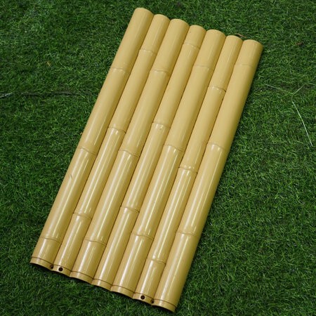 Fence Partition with Simulated Bamboo Panels, Abs Outdoor Garden Guardrail with High-Quality Simulated Bamboo Texture, Not Easy to Fade, Simulated Bamboo Panels Fence Partition with Simulated Bamboo Panels, Abs Outdoor Garden Guardrail with High-Quality Simulated Bamboo Texture, Not Easy to Fade, Simulated Bamboo Panels