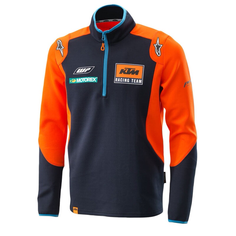 KTM motorcycle-themed outdoor cycling quick-drying half-zip long-sleeve T-shirt, men's wholesale KTM motorcycle-themed outdoor cycling quick-drying half-zip long-sleeve T-shirt, men's wholesale