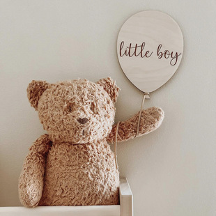 ins Nordic style children's room wooden balloon decoration baby photography props home wall decoration wall stickers