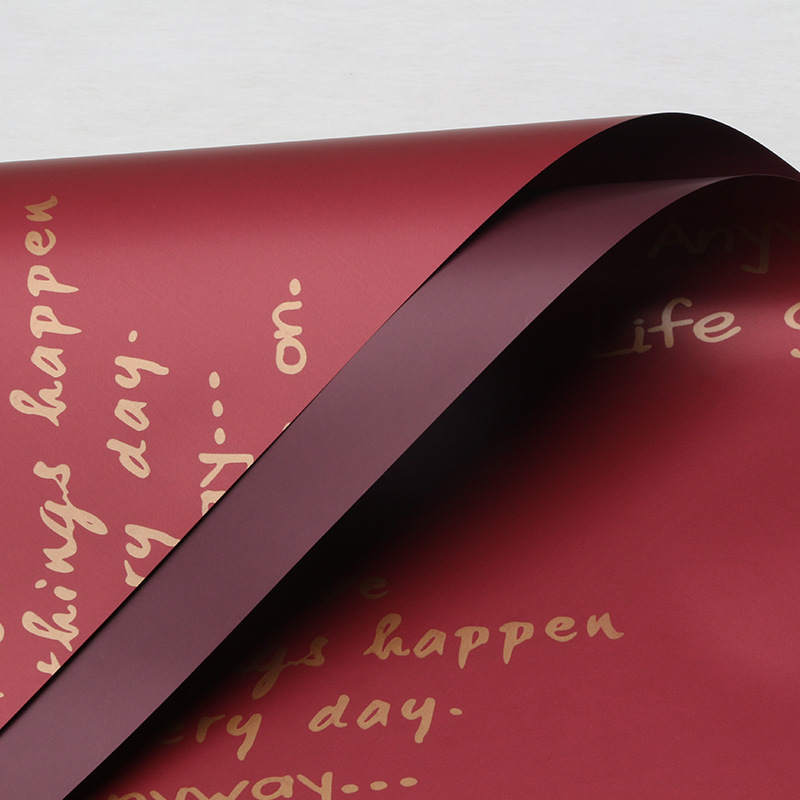 Vino rojo rojo asiático; 57*57cm20 hojas/paquete