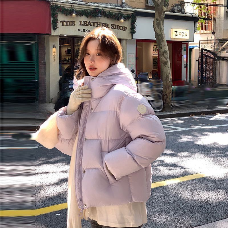 2025 invierno transfronterizo nuevo abrigo de plumón corto ropa de pan de mujer nubes puff gruesa chaqueta de algodón abrigo de moda image 6
