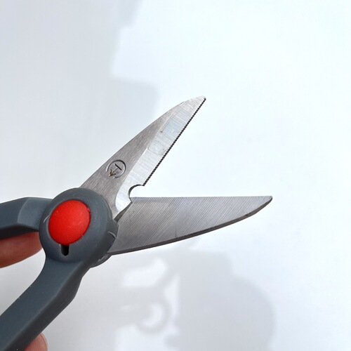 Stainless steel gray Dali horse scissors serrated PE line fishing line scissors tied hook lead leather scissors fishing gear accessories wholesale