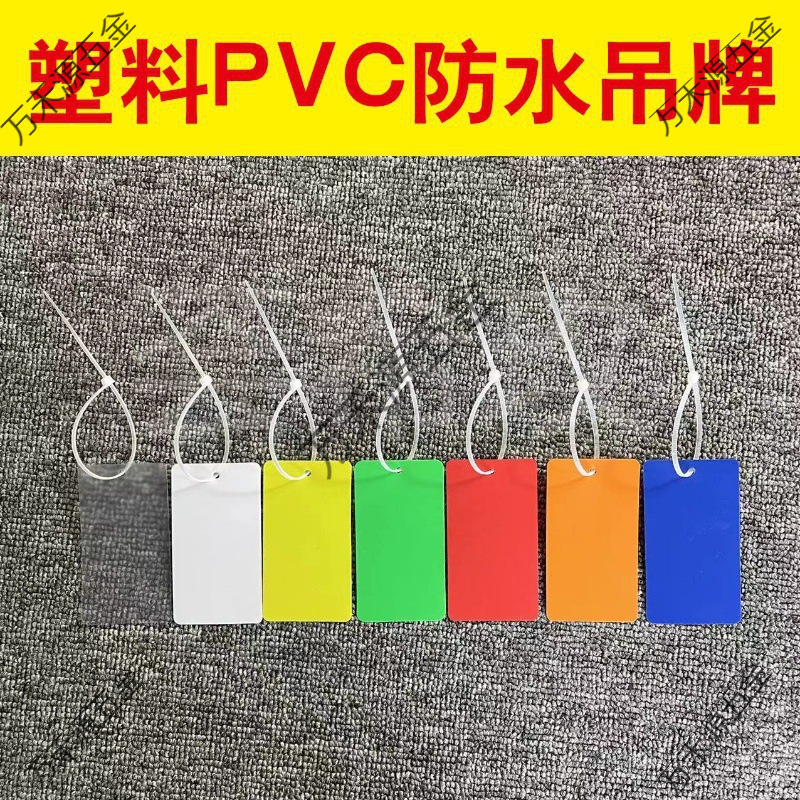 彩色塑料空白标签物流吊牌挂签快运物料挂牌锁果树植物标识牌
