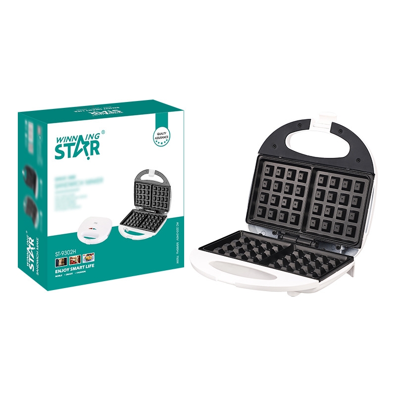 Ganador estrella transfronterizo dedicado sandwichera máquina de desayuno multifunción tostadora británico estándar europeo en stock