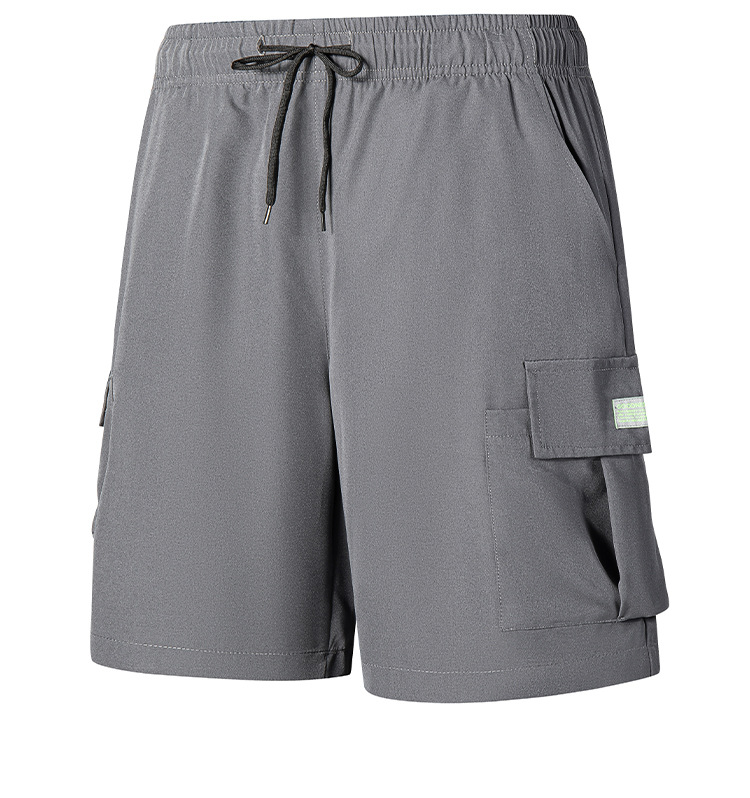 Men's Clothing Men's Dark Blue Cargo Shorts Quick Drying Multi Pocket Summer Outdoor Wear Resistant Loose Fit Five Point Pants_viptrois.com