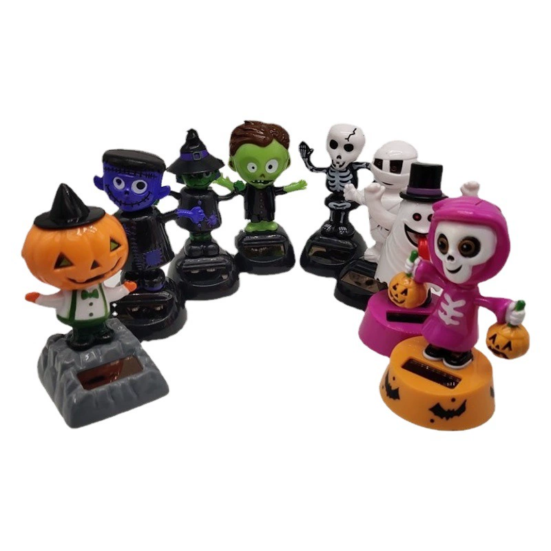 Хэллоуин солнечная кукла автомобиля украшает призрак фестиваль шатание животных