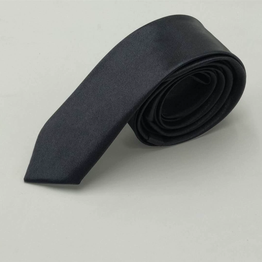 Черный 5 см корейский узкий галстук свадебный модный студенческий Повседневный маленький галстук мужской галстук