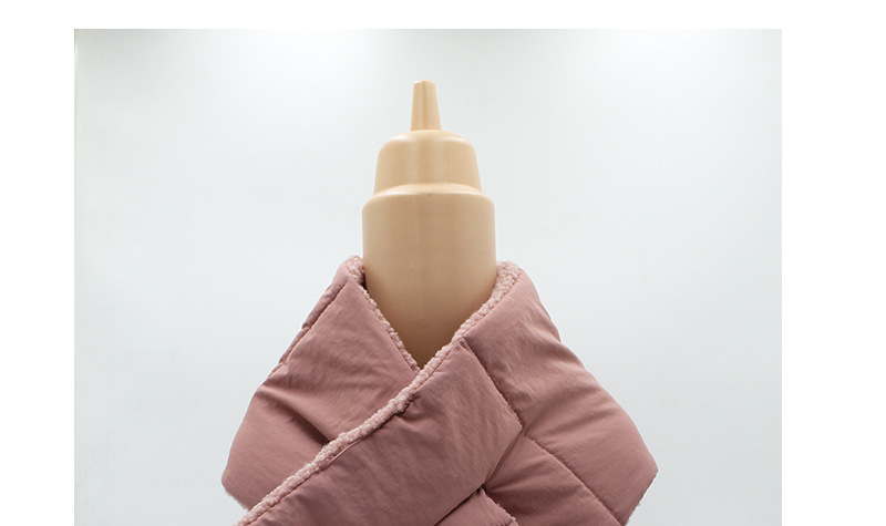 Warm Lamb Fleece Winter Scarf For Men And Women Solid Colour_voghion.com