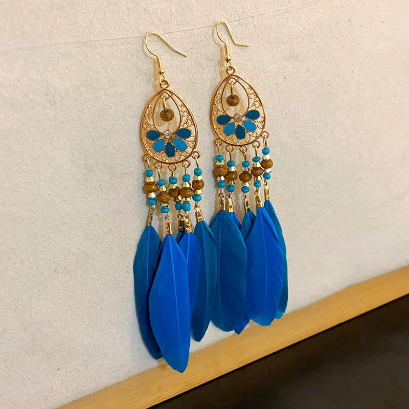 Ethnic earrings, boho style, high-end, ethnic style