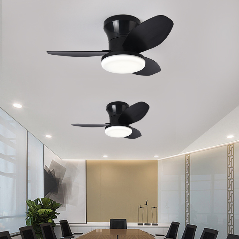 Nórdico dormitorio ventilador luz gran viento ventilador luz sala de estar estudio comedor exportación transfronteriza ventilador integrado con luz image 3