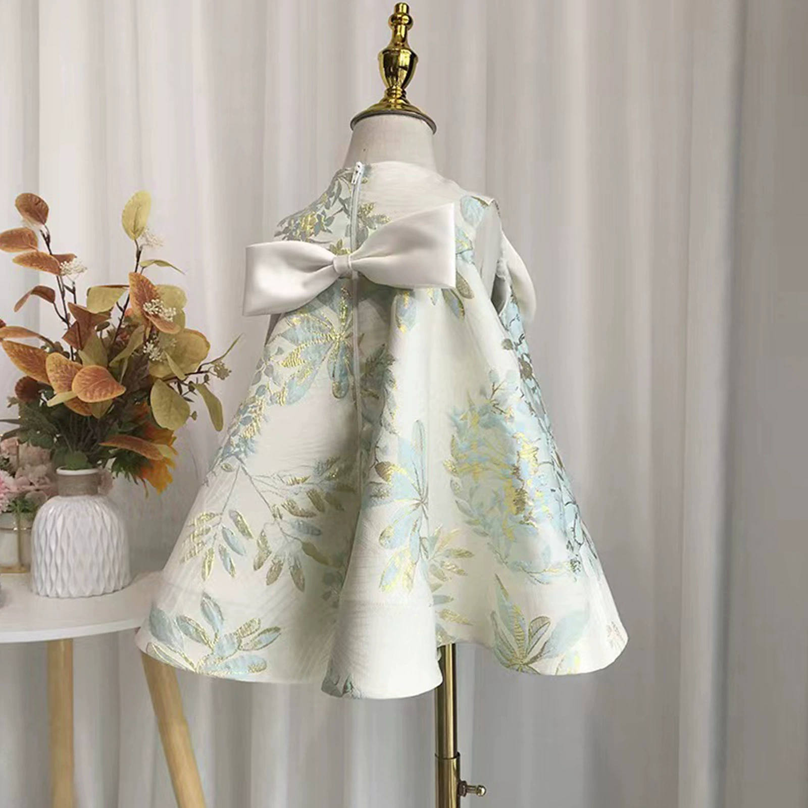 Evening dress with bow girl's, Korean style